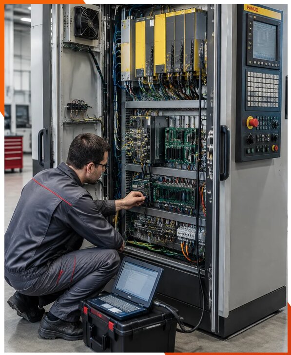 Ремонт систем ЧПУ FANUC промышленных станков в Аксае