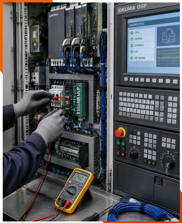 Ремонт систем ЧПУ Okuma OSP в Аксае